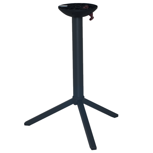 Tischgestell Papatya Time 311 aus Metall mit einem schwarzen Klappmechanismus