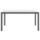 Papatya Idea Tisch 119x79x75 Fuß anthrazit, Tischplatte weiß