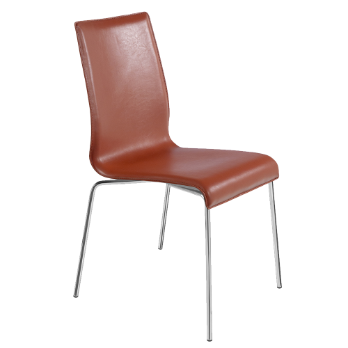 Stuhl Papatya ICON SD braunes Kunstleder