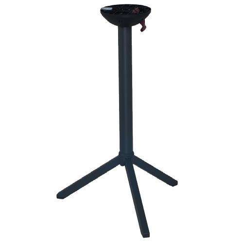 Tischgestell Papatya Time 312 BAR aus Metall mit einem schwarzen Klappmechanismus