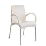 Papatya Vital-K Sessel elfenbein Farbe, Aluminiumbasis Papatya Vital-K Sessel elfenbein Farbe, Aluminiumbasis