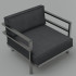 Sofa Papatya Loca LS 01 anthrazit, Stoff anthrazit