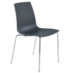 Stuhl Papatya X-Treme S Pro anthrazitgrau, Sesselbeine chrome Stuhl Papatya X-Treme S Pro anthrazitgrau, Sesselbeine chrome