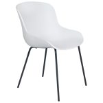 Stuhl Papatya Globe-S ML ist weiß, Beine sind schwarz Stuhl Papatya Globe-S ML ist weiß, Beine sind schwarz