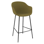 Barstuhl Papatya Globe-K, schwarze Metallbeine Stoff Main Line Flax MLF23 Barstuhl Papatya Globe-K, schwarze Metallbeine Stoff Main Line Flax MLF23