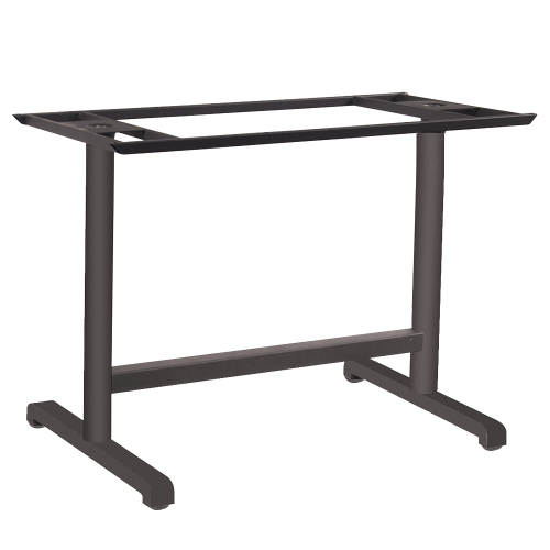 Papatya Plus Tischfuß II 80x60x73 cm grau-braun