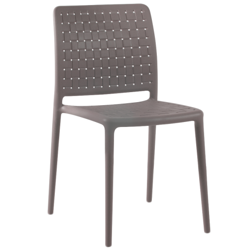 Papatya Fame-S Stuhl grau-braun