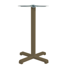 Papatya Plus Tischfuß 48x48x73 cm Matt-grau-braun