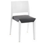 Stuhlkissen Gyza (Preis ist pro Kissen) Stamskin schwarzes Gewebe 002 Stuhlkissen Gyza (Preis ist pro Kissen) Stamskin schwarzes Gewebe 002