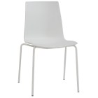 Stuhl Papatya X-Treme S Pro ist weiß, die Beine sind weiß