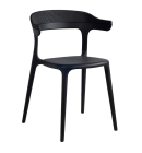 Papatya Luna Sessel-Stripe schwarzer Stuhlsitz, Oberteil Schwarz 