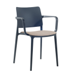 Sessel mit Sesselkissen Joy-K anthrazitgrau Era Gewebe 12892 Sessel mit Sesselkissen Joy-K anthrazitgrau Era Gewebe 12892