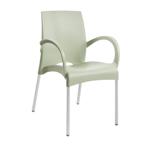 Papatya Vital-K Sessel Grün, Aluminiumbasis