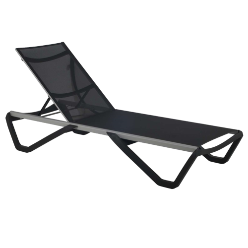 Papatya Wave Sonnenliege anthrazitgrau 22, Material anthrazitgrau 5700