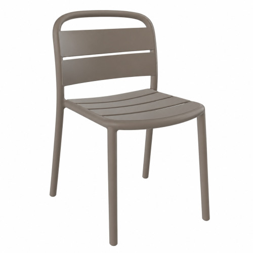 Stuhl Papatya Balat-S Taupe 61