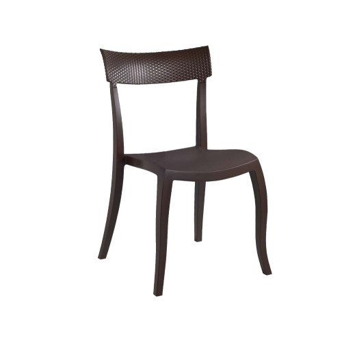 Papatya Hera-S Stuhl P RATTAN Dunkelbraun