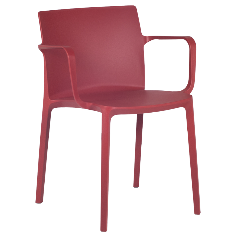 Sessel Papatya EVO-K aus rotem Backstein