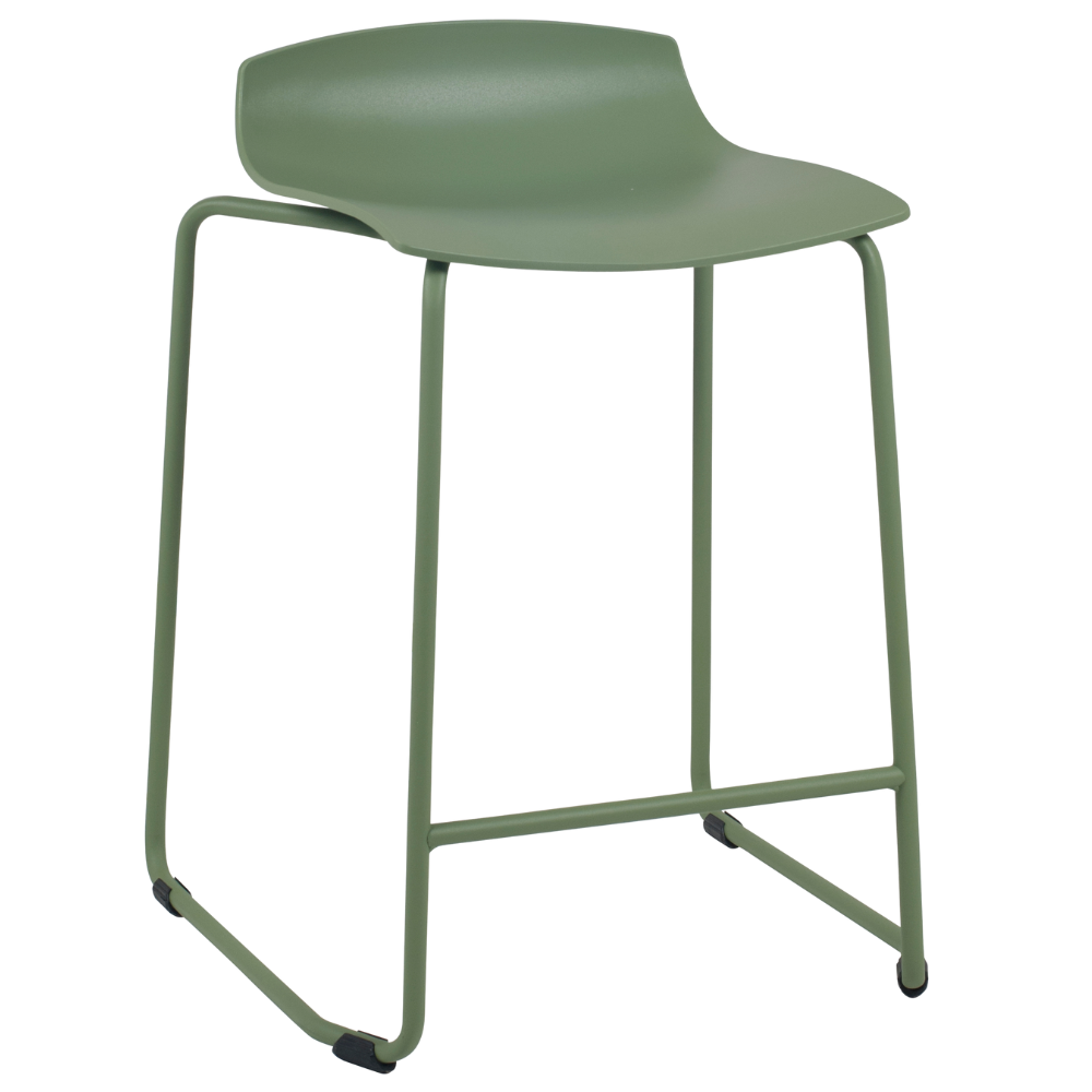 Barhocker Papatya X-Treme Sled Pro Resedagrün, Beine Resedagrün