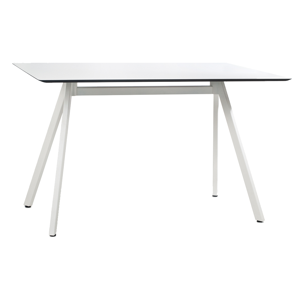 Tisch Papatya Tower 209 119x69x75 weiße Beine, weiße Tischplatte 1050M