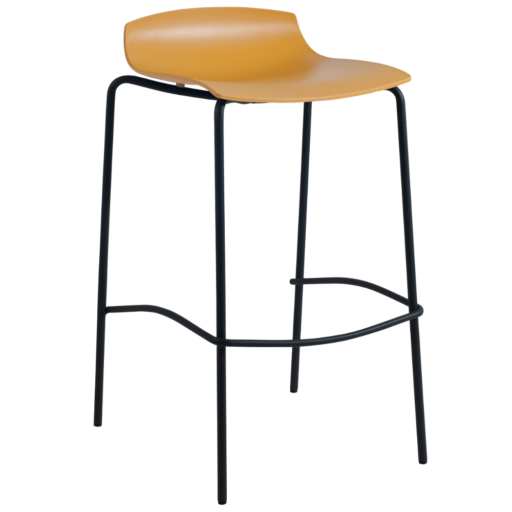Barhocker Papatya X-Treme BSS Pro gelb, Beine schwarz