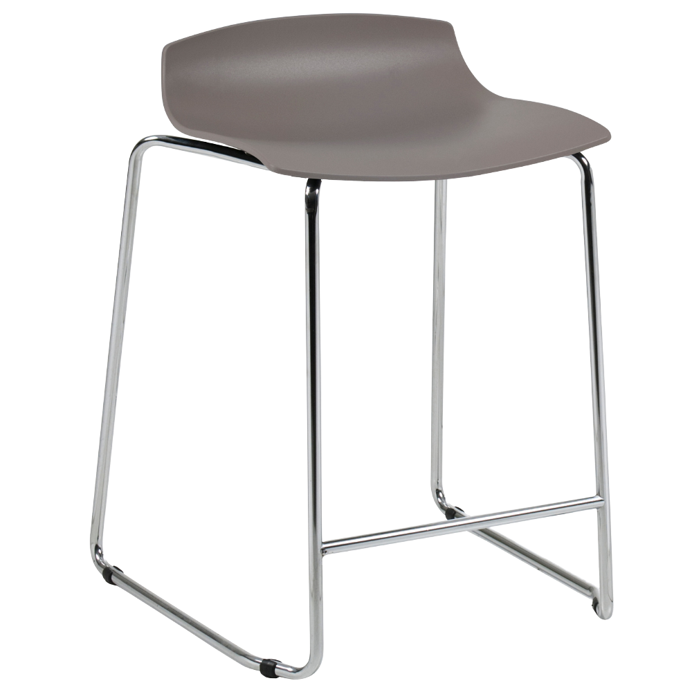 Barhocker Papatya X-Treme Sled Pro grau-braun