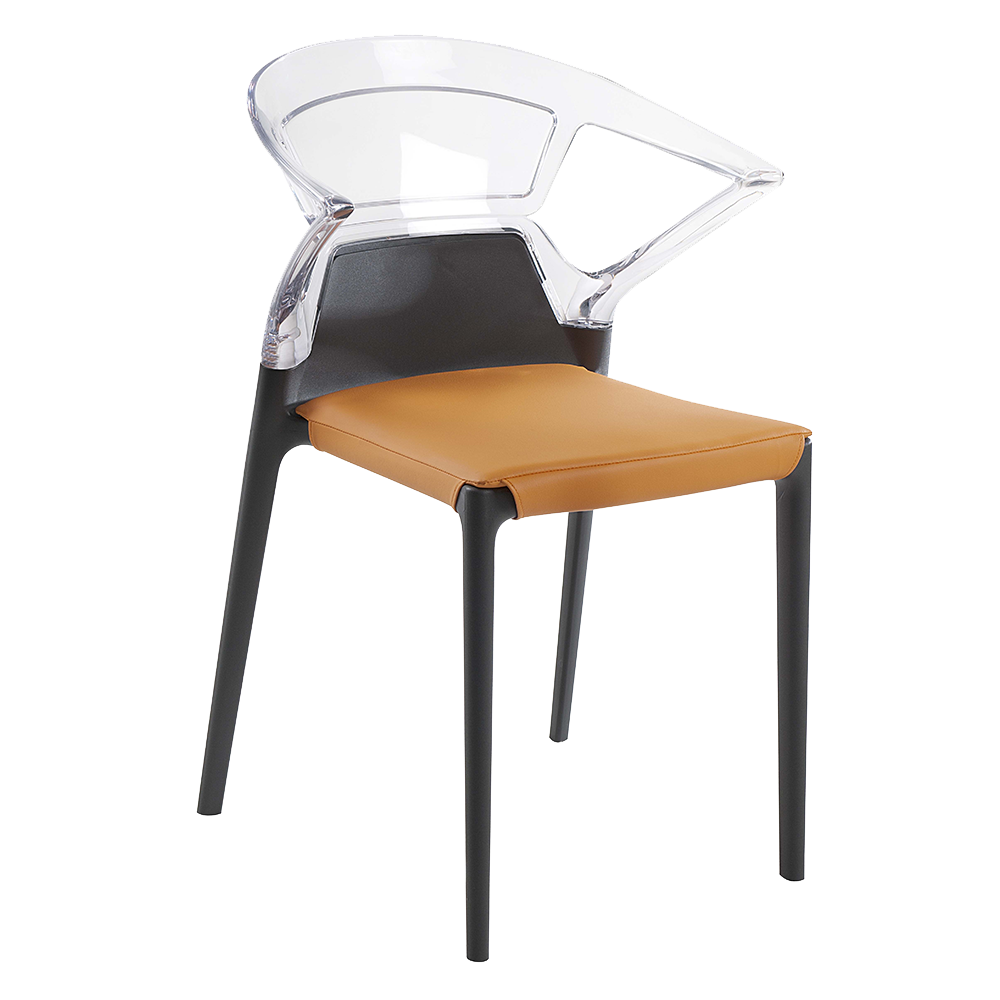 Stuhlkissen Ego-K, Ego-S, Ego-Rock (Preis ist pro Kissen) Stamskin Gewebe orange 158