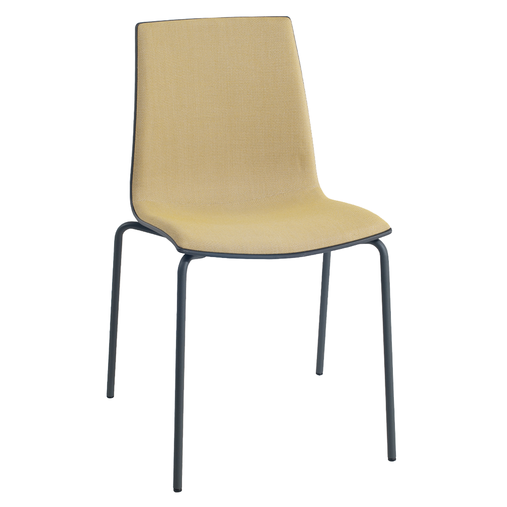 Stuhl mit Sitzkissen Papatya X-Treme S Pro Soft anthrazitgrau, Era Gewebe CSE30