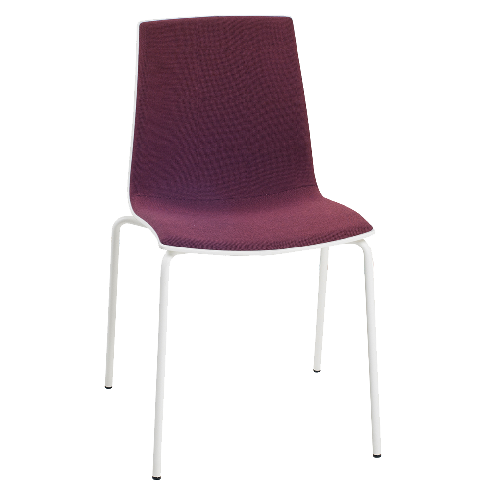 Stuhl mit Sitzkissen Papatya X-Treme S Pro Soft weiß, Era Gewebe CSE17