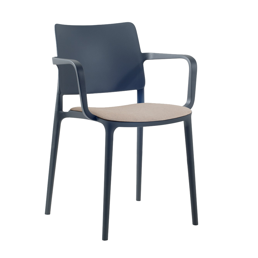 Sessel mit Sesselkissen Joy-K anthrazitgrau Era Gewebe 12892