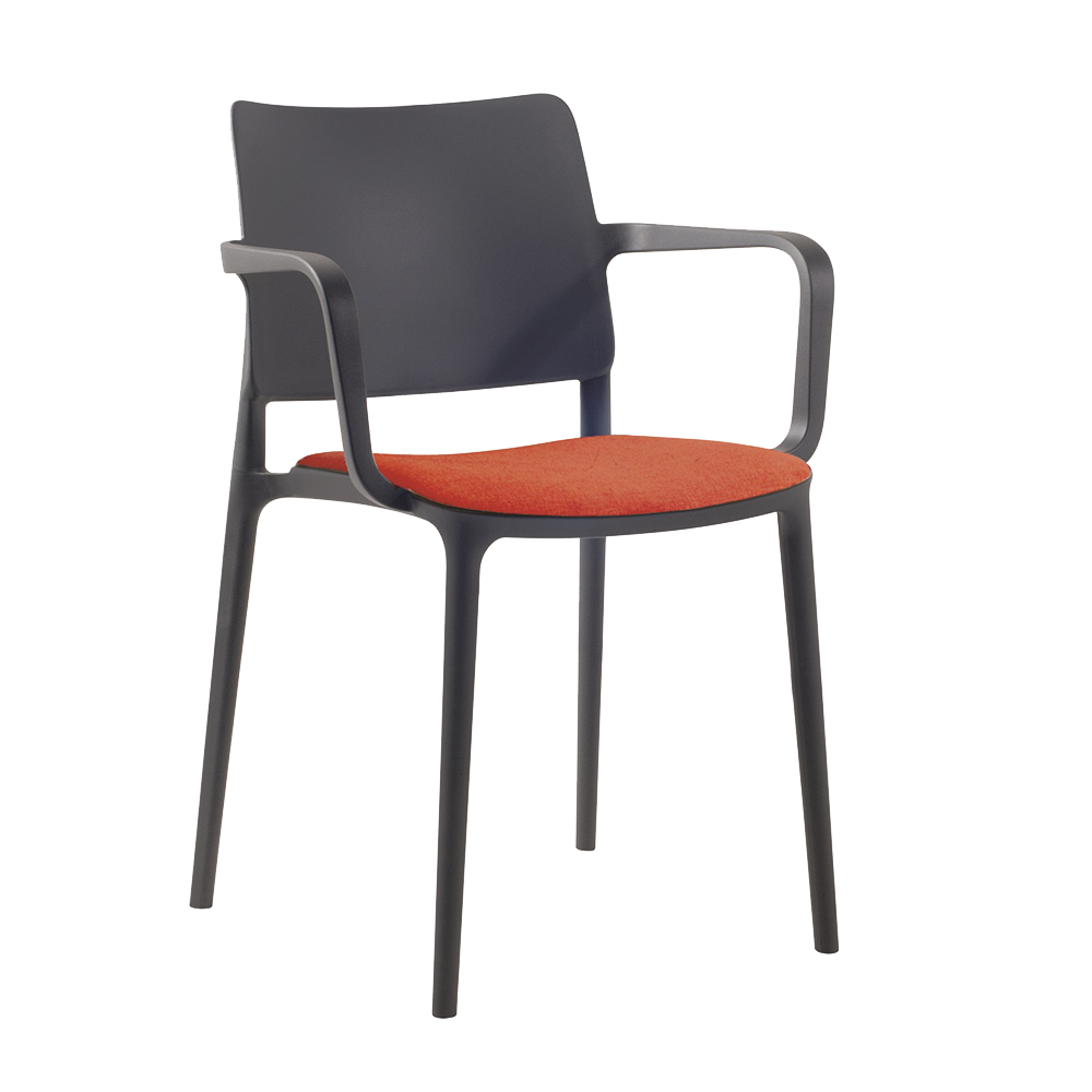 Sessel mit Sesselkissen Joy-K anthrazitgrau Era Gewebe CSE26