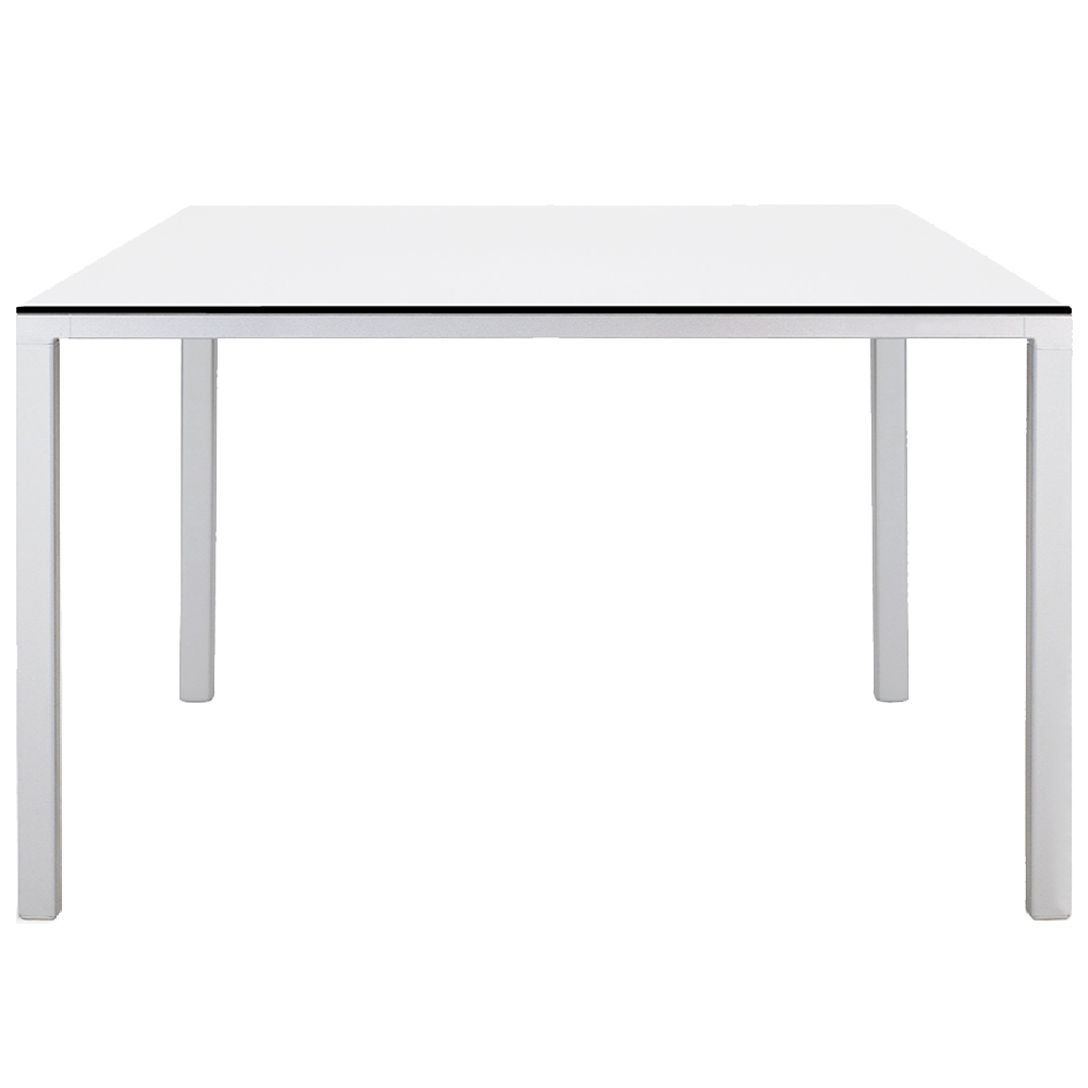 Tisch Papatya Slim 79x139x75 weiß, Tischplatte weiß