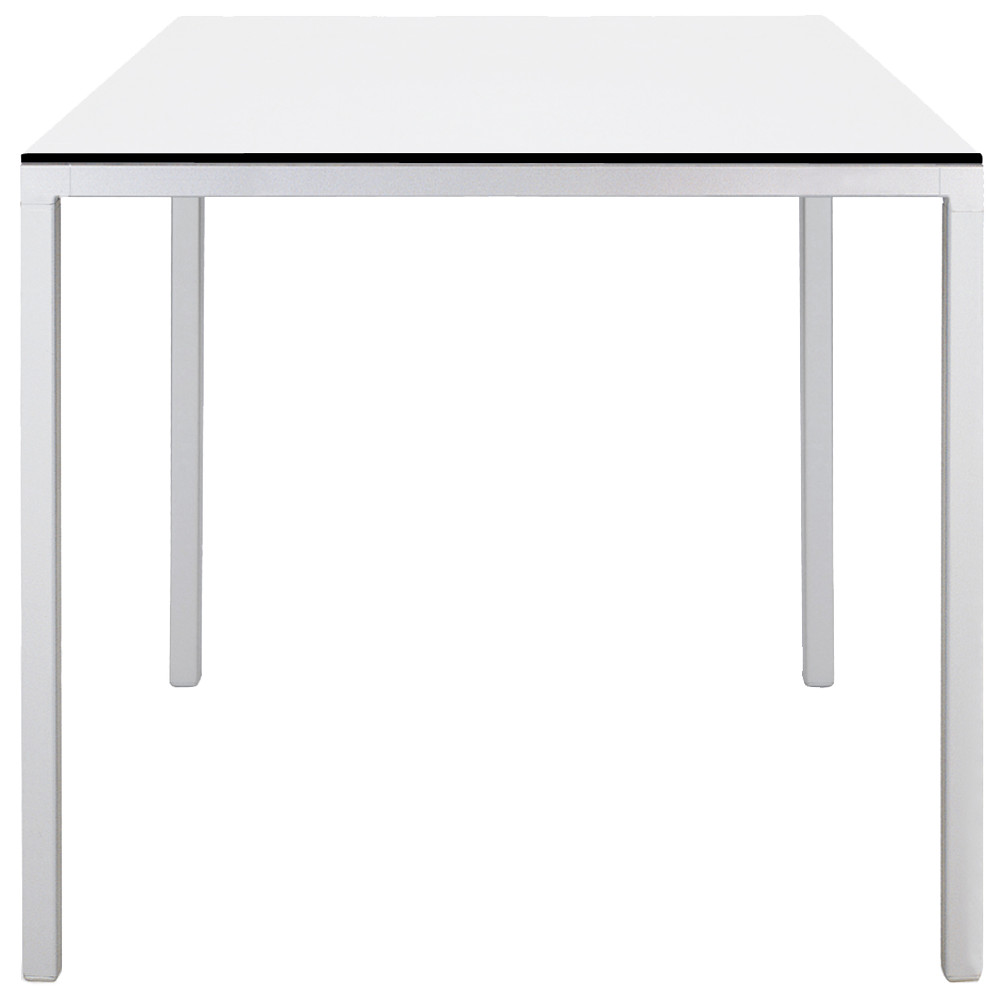 Tisch Papatya Slim 79x79x75 weiß, Tischplatte weiß