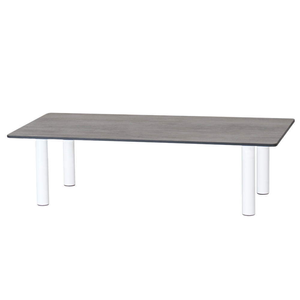 Tisch Papatya Breeze 60x110x30 cm weiß, Zementtischplatte