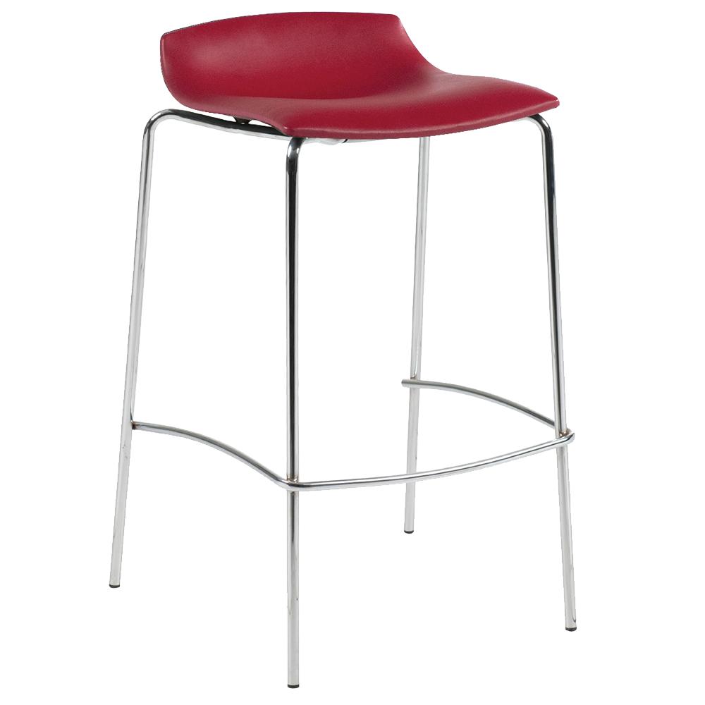 Barhocker Papatya X-Treme BSSD Platte dunkelrotes Kunstleder