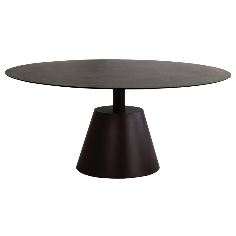 Papatya ROLL Tisch D139x75 Untergestell Wenge, Tischplatte Wenge