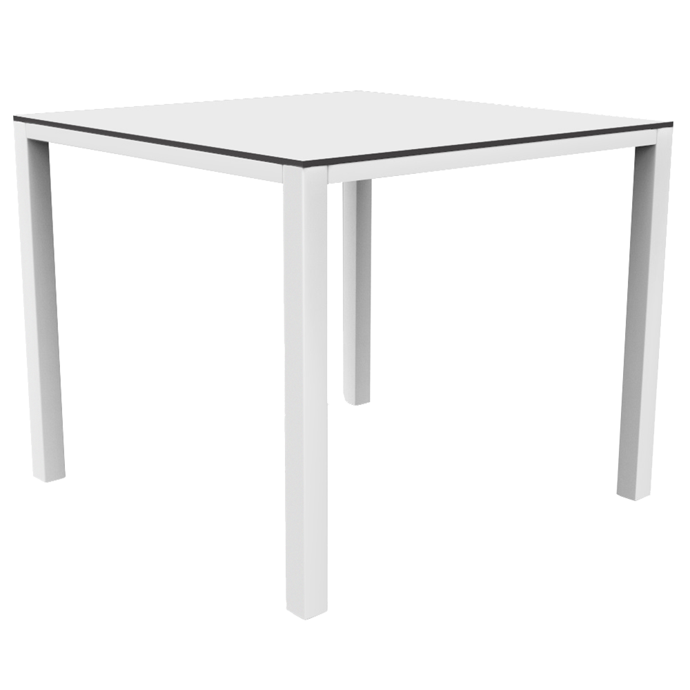 Tisch Papatya Maxima 89x89x75 mattweiß, Tischplatte weiß 1050M