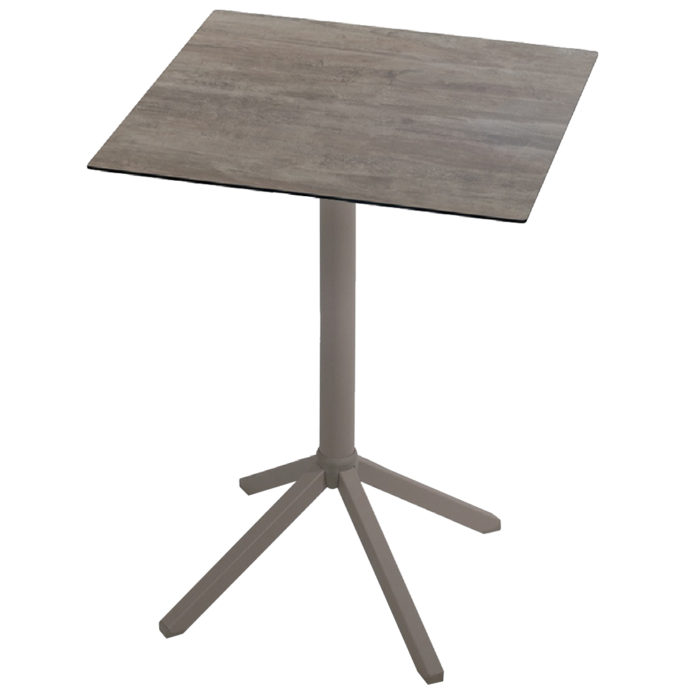 Tischgestell Papatya Time 307 BAR aus Metall mit graubraunem Klappmechanismus