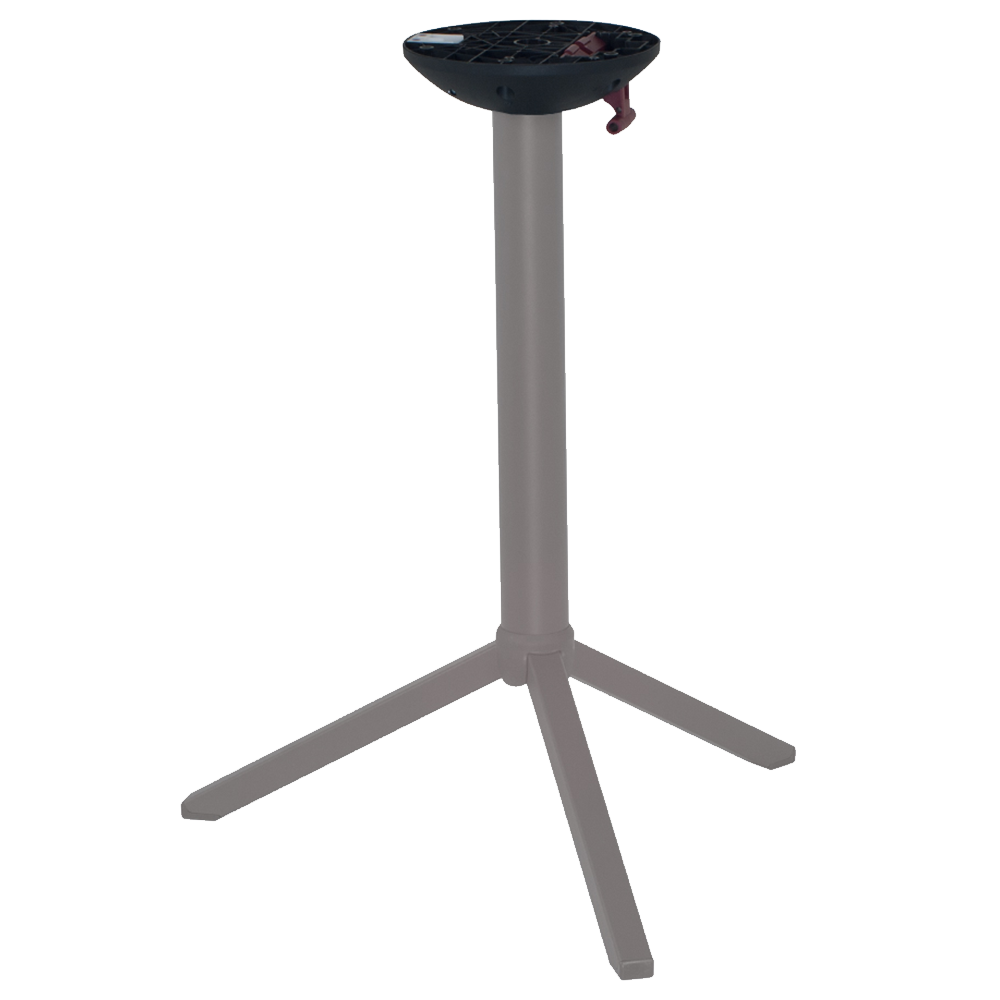 Tischgestell Papatya Time 311 aus Metall mit einem grau-braunen Klappmechanismus