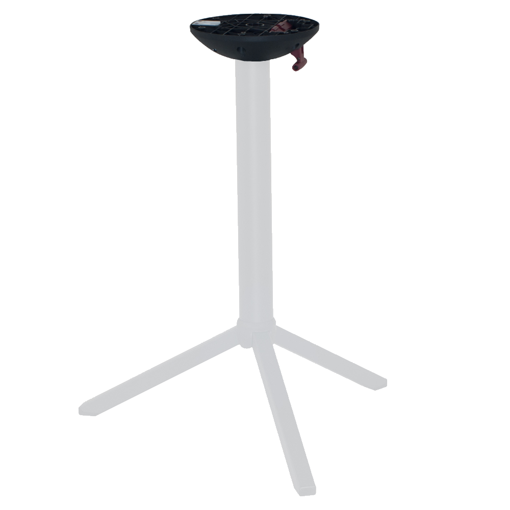 Tischgestell Papatya Time 311 aus Metall mit einem weißen Klappmechanismus