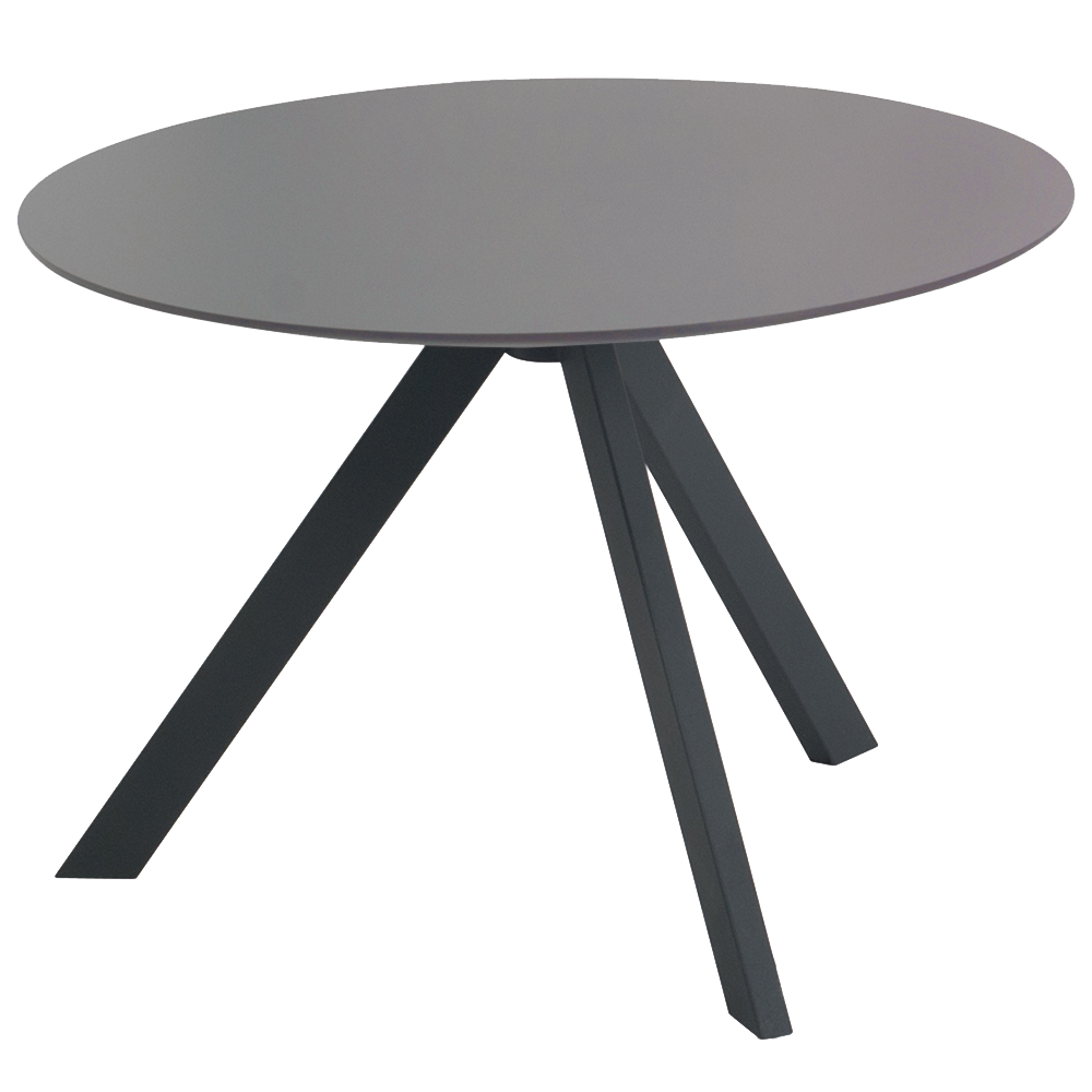 Tisch Papatya Tower 205 D59x40 Beine anthrazit, Tischplatte zement 5101