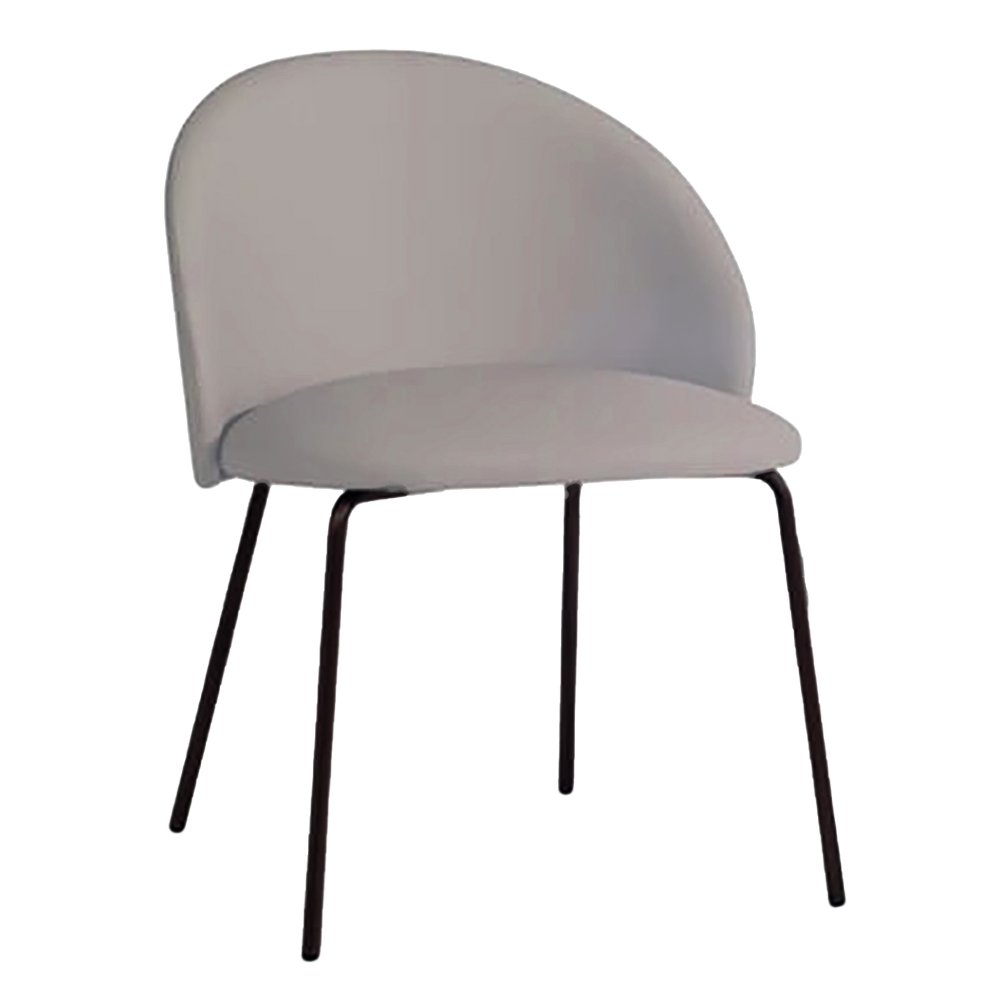 Sessel Papatya Glera-S ML Stuhl, schwarze Metallbeine stoff Valencia Sisal