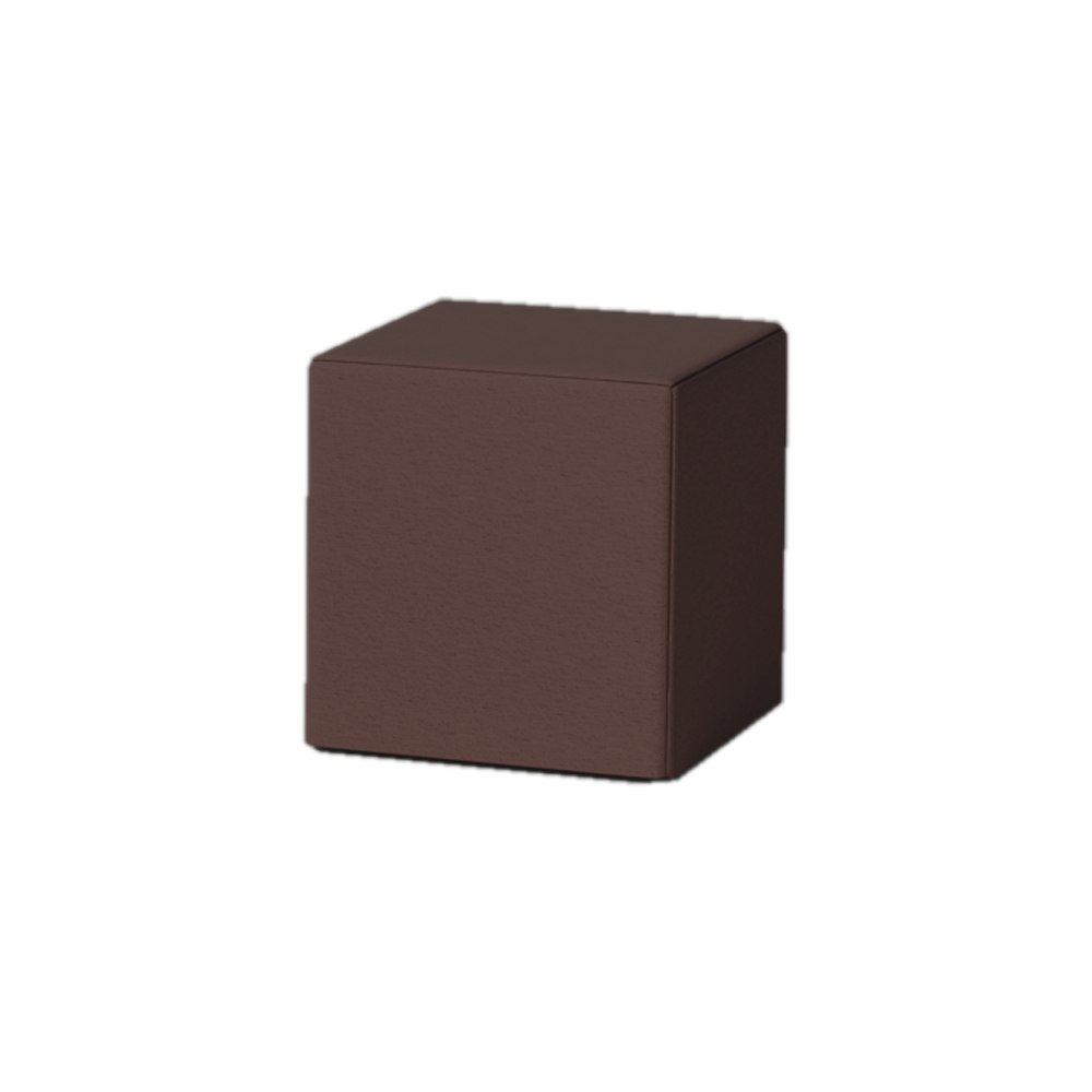 Pouf Papatya Aura quadratischer 45x45 cm (Batyline Eden) Dunkle Schokolade 50740