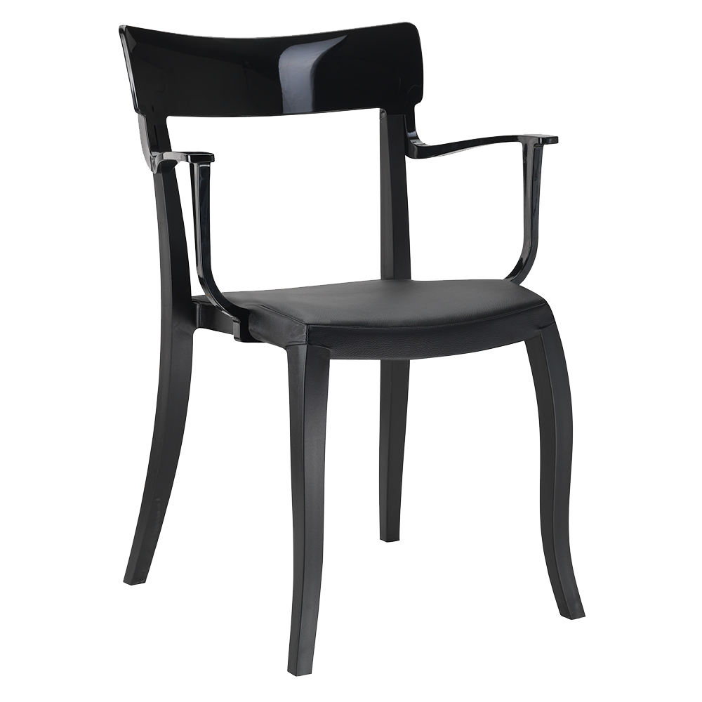 Stuhlkissen Xsera, Hera-S, Opera-S, Trio, Toro (Preis ist pro Kissen) Stamskin schwarzes Gewebe 002