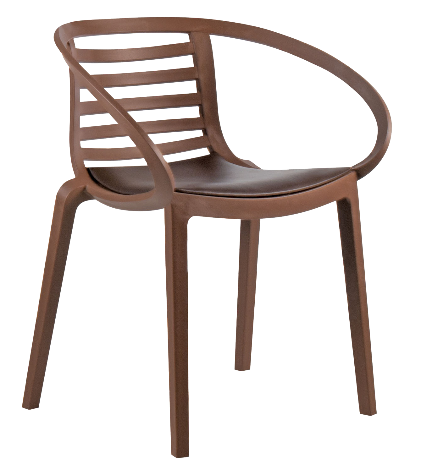 Sessel mit Sesselkissen Mambo braun braunes Gewebe