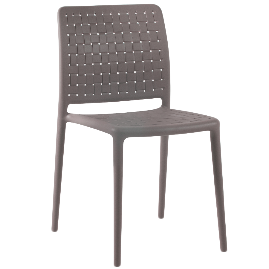 Papatya Fame-S Stuhl grau-braun