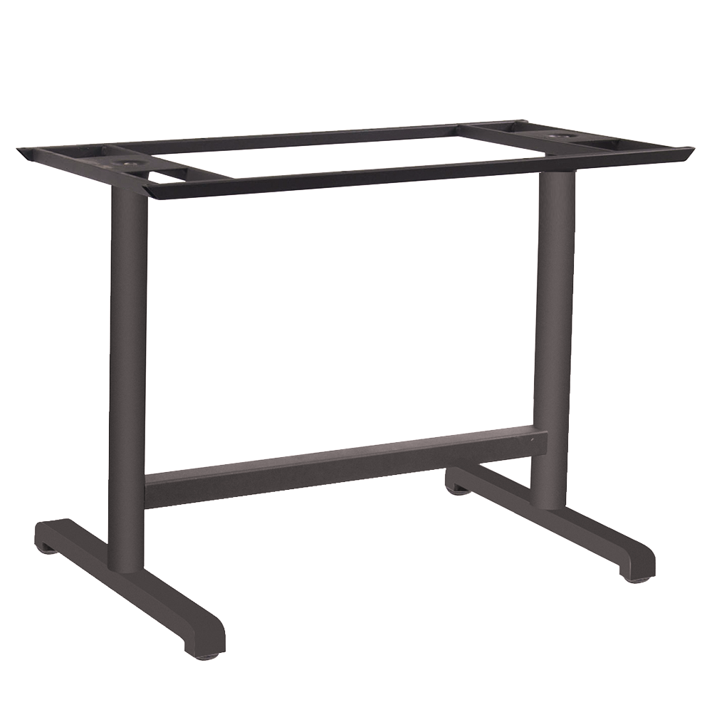Papatya Plus Tischfuß II 80x60x73 cm grau-braun