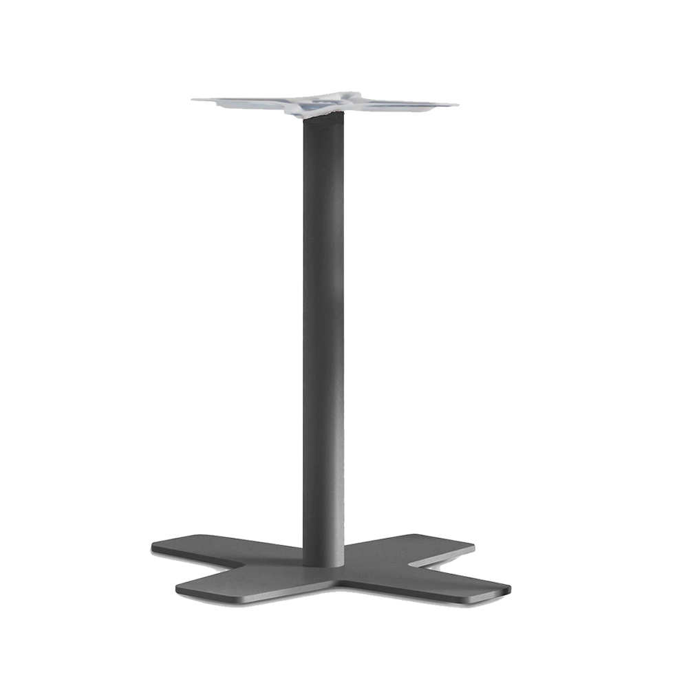 Papatya Oxo Tischfuß 45x45x73 cm Elektrophoretische Abscheidung matt-anthrazitgrau