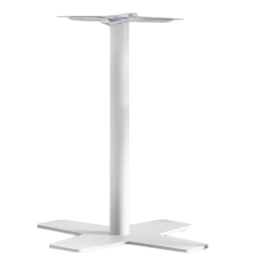 Papatya Oxo II Tischfuß 60x60x73 cm Elektrophoretische Abscheidung Matt-weiß