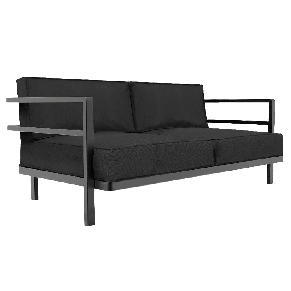 Papatya Loca Sofa LS02 Korpus anthrazitgrau / Webstoff EDEN ANT_00555