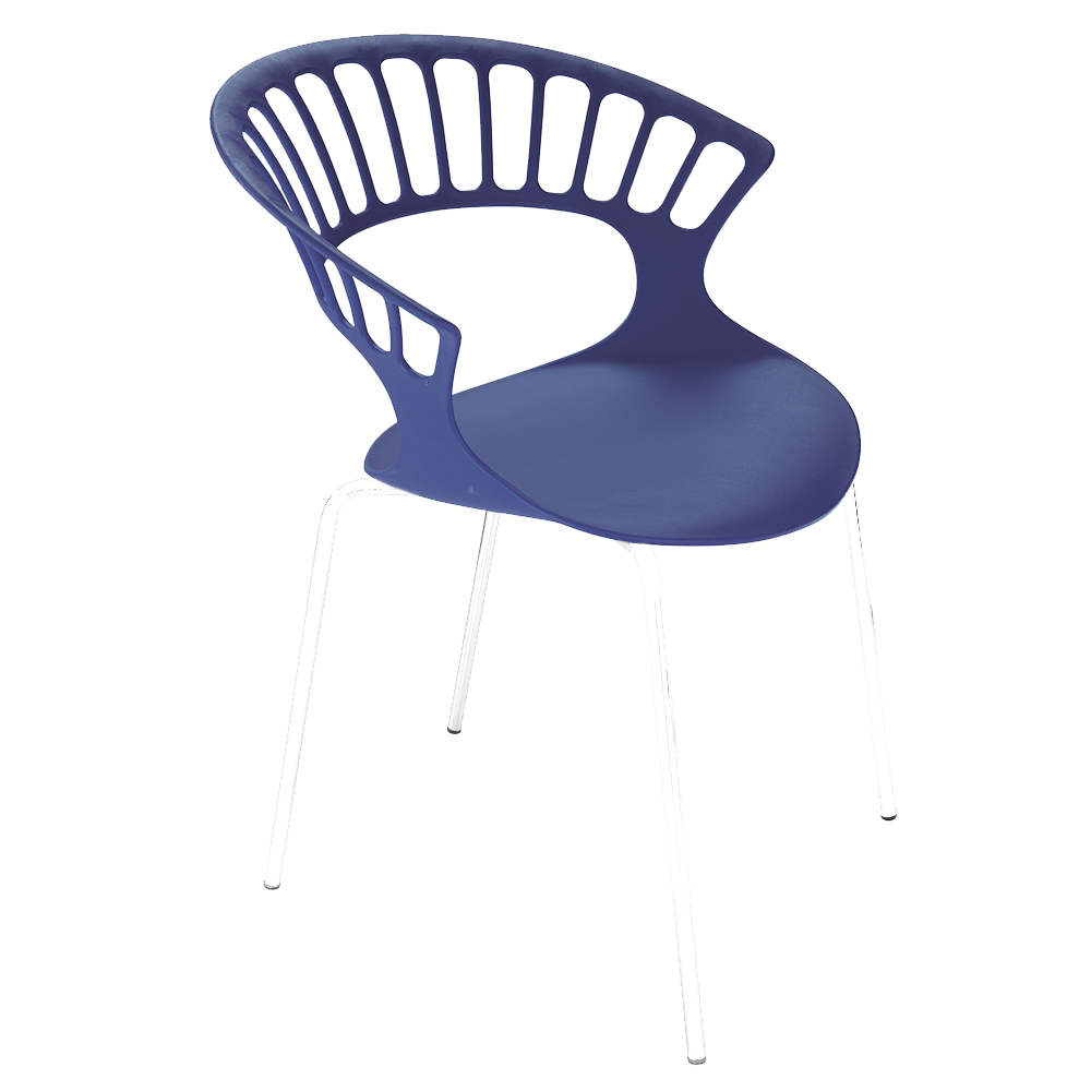 Papatya Tiara Sessel magenta, Basis Elektrophoretische Abscheidung weiß